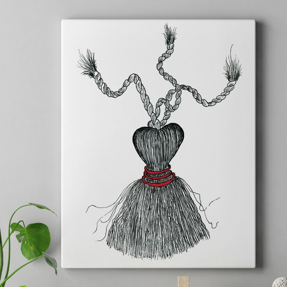 8 x 10" Tassel Illustration Wall Art Print